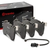 Image de BREMBO P 50 164 Jeu de plaquettes de frein PRIME LINE préparé pour l'indicateur d'usure, avec tôle anti-bruit, avec masses d'équilibrage
