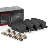 Image de BREMBO P 09 027 Jeu de plaquettes de frein PRIME LINE avec indicateur d'usure, avec tôle anti-bruit, avec accessoires