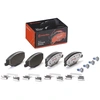 Image de BREMBO P 85 121X Jeu de plaquettes de frein XTRA LINE contact de signal d'usure exclu, avec tôle anti-bruit, avec accessoires