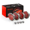 Image de BREMBO P06064NX Jeu de plaquettes de frein XTRA LINE - Ceramic préparé pour l'indicateur d'usure, avec tôle anti-bruit, avec accessoires