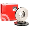 Image de BREMBO 09.5254.21 Disque de frein ventilé de l'intérieur, revêtu