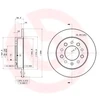 Image de BREMBO 08.B027.11 Disque de frein plein, revêtu