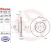 Image de BREMBO 09.A535.11 Disque de frein ventilé de l'intérieur, revêtu