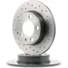Image de BREMBO 08.7165.1X Disque de frein perforé, revêtu, avec vis/boulons