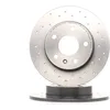 Image de BREMBO 08.7627.1X Disque de frein perforé, revêtu, avec vis/boulons