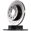 Image de BREMBO 08.9488.1X Disque de frein perforé, revêtu, avec vis/boulons