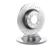 Image de BREMBO 08.A202.1X Disque de frein perforé, revêtu, avec vis/boulons