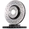 Image de BREMBO 09.4939.1X Disque de frein perforé/ventilé de l'intérieur, revêtu, à haute teneur en carbone, avec vis/boulons