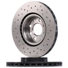 Image de BREMBO 09.4939.3X Disque de frein perforé/ventilé de l'intérieur, revêtu, à haute teneur en carbone, avec vis/boulons