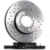 Image de BREMBO 09.5166.1X Disque de frein perforé/ventilé de l'intérieur, revêtu, avec vis/boulons