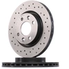 Image de BREMBO 09.5802.2X Disque de frein perforé/ventilé de l'intérieur, revêtu, à haute teneur en carbone, avec vis/boulons
