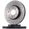Image de BREMBO 09.5843.3X Disque de frein perforé/ventilé de l'intérieur, revêtu, à haute teneur en carbone, avec vis/boulons