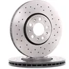 Image de BREMBO 09.7010.2X Disque de frein perforé/ventilé de l'intérieur, revêtu, à haute teneur en carbone, avec vis/boulons