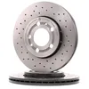 Image de BREMBO 09.7011.1X Disque de frein perforé/ventilé de l'intérieur, revêtu, à haute teneur en carbone, avec vis/boulons