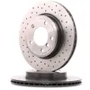 Image de BREMBO 09.7701.1X Disque de frein perforé/ventilé de l'intérieur, revêtu, à haute teneur en carbone, avec vis/boulons