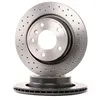 Image de BREMBO 09.7702.1X Disque de frein perforé/ventilé de l'intérieur, revêtu, à haute teneur en carbone, avec vis/boulons