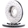 Image de BREMBO 09.8760.1X Disque de frein perforé/ventilé de l'intérieur, revêtu, à haute teneur en carbone, avec vis/boulons
