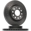 Image de BREMBO 09.9167.1X Disque de frein perforé/ventilé de l'intérieur, revêtu, à haute teneur en carbone, avec vis/boulons