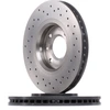 Image de BREMBO 09.9619.1X Disque de frein perforé/ventilé de l'intérieur, revêtu, à haute teneur en carbone, avec vis/boulons