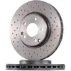 Image de BREMBO 09.8304.2X Disque de frein perforé/ventilé de l'intérieur, revêtu, à haute teneur en carbone, avec vis/boulons