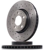 Image de BREMBO 09.8633.1X Disque de frein perforé/ventilé de l'intérieur, revêtu, à haute teneur en carbone, avec vis/boulons