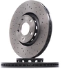 Image de BREMBO 09.8690.1X Disque de frein perforé/ventilé de l'intérieur, revêtu, à haute teneur en carbone, avec vis/boulons