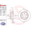 Image de BREMBO 08.7878.11 Disque de frein plein, revêtu