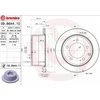 Image de BREMBO 09.B644.11 Disque de frein ventilé de l'intérieur, revêtu