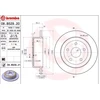 Image de BREMBO 08.B529.21 Disque de frein plein, revêtu, à haute teneur en carbone