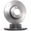 Image de BREMBO 09.B337.2X Disque de frein perforé/ventilé de l'intérieur, revêtu, à haute teneur en carbone, avec vis/boulons