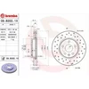 Image de BREMBO 09.B355.1X Disque de frein perforé/ventilé de l'intérieur, revêtu, avec vis/boulons