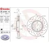 Image de BREMBO 09.9162.1X Disque de frein perforé/ventilé de l'intérieur, revêtu, à haute teneur en carbone