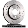 Image de BREMBO 09.A652.1X Disque de frein perforé/ventilé de l'intérieur, revêtu, à haute teneur en carbone, avec vis/boulons