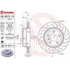 Image de BREMBO 09.9573.1X Disque de frein perforé/ventilé de l'intérieur, revêtu, à haute teneur en carbone, avec vis/boulons