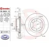 Image de BREMBO 09.B634.11 Disque de frein ventilé de l'intérieur, revêtu