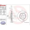 Image de BREMBO 09.C544.11 Disque de frein ventilé de l'intérieur, revêtu