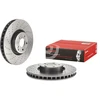 Image de BREMBO 09.B474.11 Disque de frein perforé/ventilé de l'intérieur, revêtu, à haute teneur en carbone, avec vis/boulons