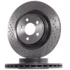 Image de BREMBO 09.A326.11 Disque de frein rainuré/perforé, revêtu, à haute teneur en carbone, avec vis/boulons