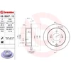 Image de BREMBO 08.B667.11 Disque de frein plein, revêtu, à haute teneur en carbone, avec vis/boulons
