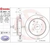 Image de BREMBO 09.B631.11 Disque de frein ventilé de l'intérieur, revêtu