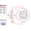 Image de BREMBO 08.C208.11 Disque de frein plein, revêtu