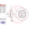 Image de BREMBO 08.C208.21 Disque de frein plein, revêtu