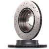 Image de BREMBO 09.A760.1X Disque de frein XTRA LINE - Xtra perforé/ventilé de l'intérieur, revêtu, à haute teneur en carbone, avec vis/boulons