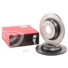 Image de BREMBO 08.C065.11 Disque de frein plein, revêtu, à haute teneur en carbone, avec vis/boulons