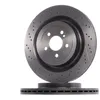 Image de BREMBO 09.B879.11 Disque de frein rainuré/perforé, revêtu, à haute teneur en carbone, avec vis/boulons