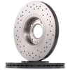 Image de BREMBO 09.9935.1X Disque de frein perforé/ventilé de l'intérieur, revêtu, à haute teneur en carbone, avec vis/boulons