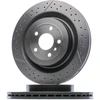 Image de BREMBO 09.B710.11 Disque de frein PRIME LINE - UV Coated rainuré/perforé, revêtu, à haute teneur en carbone, avec vis/boulons