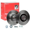 Image de BREMBO 08.B391.37 Disque de frein PRIME LINE - With Bearing Kit plein, avec vis/boulons