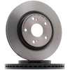 Image de BREMBO 09.E533.11 Disque de frein PRIME LINE - UV Coated ventilé de l'intérieur, revêtu