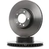 Image de BREMBO 09.5579.21 Disque de frein ventilé de l'intérieur, revêtu, à haute teneur en carbone, avec vis/boulons